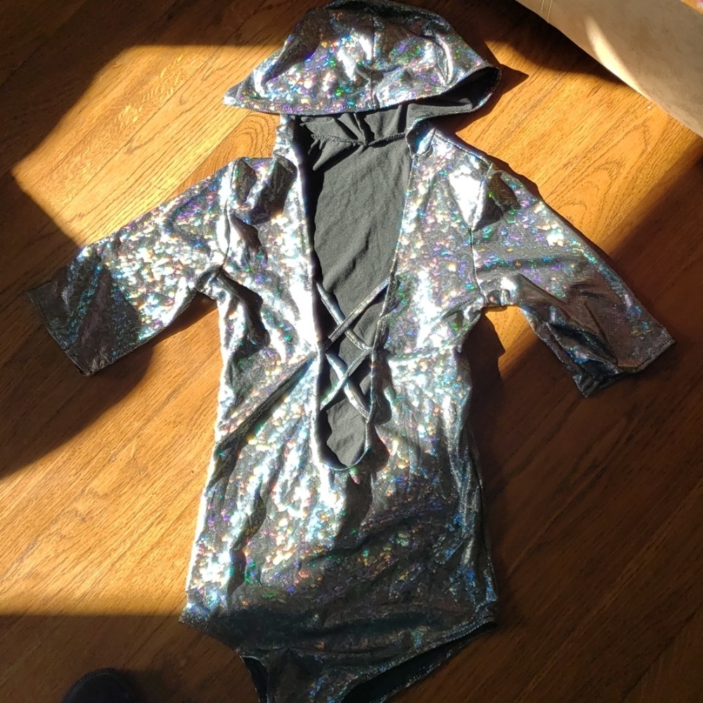 Body suit with hood
